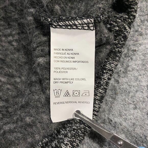 Van Heusen Flex Fleece Sweater Adult XL Classic Fit Heather Black Gray Static - Picture 12 of 15